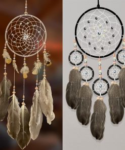 Dream Catchers Native American Dreamcatcher Handmade Feather Bedroom Wall Decoration